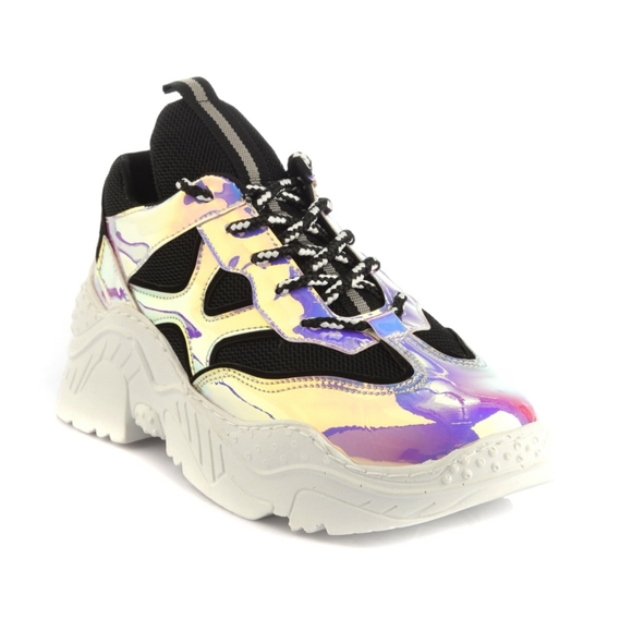 NWT Purple neon women sneaker - Picture 4 of 5